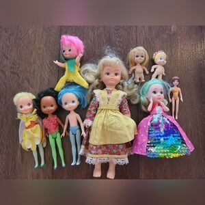 Vintage Doll Bundle 9 Dolls from 1970s-1990s